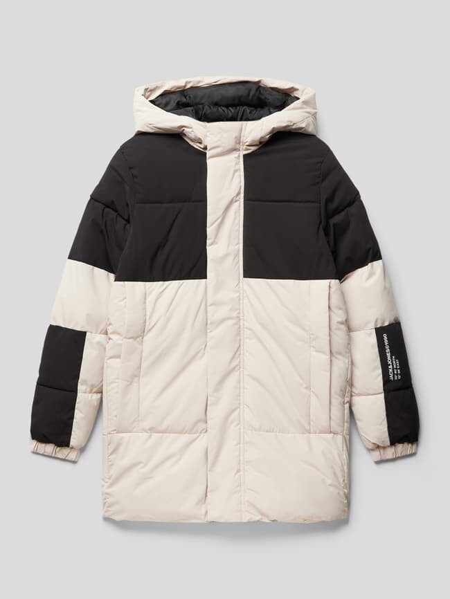 

Стеганая куртка двухцветного дизайна, модель JEFORCE Jack & Jones, экрю