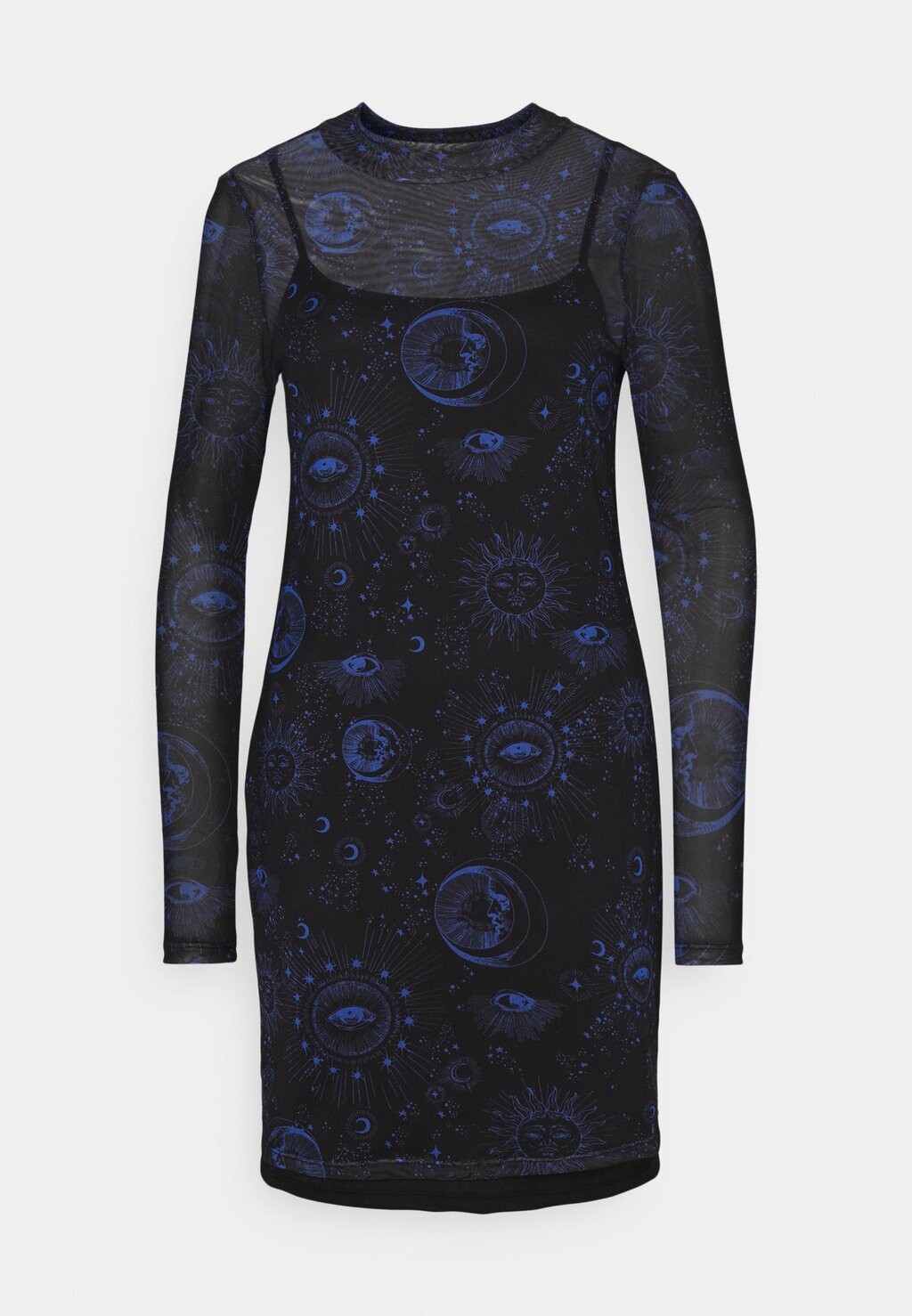 

Дневное платье NMCARRIE HIGHNECK DRESS Noisy May, цвет black/aztec blue