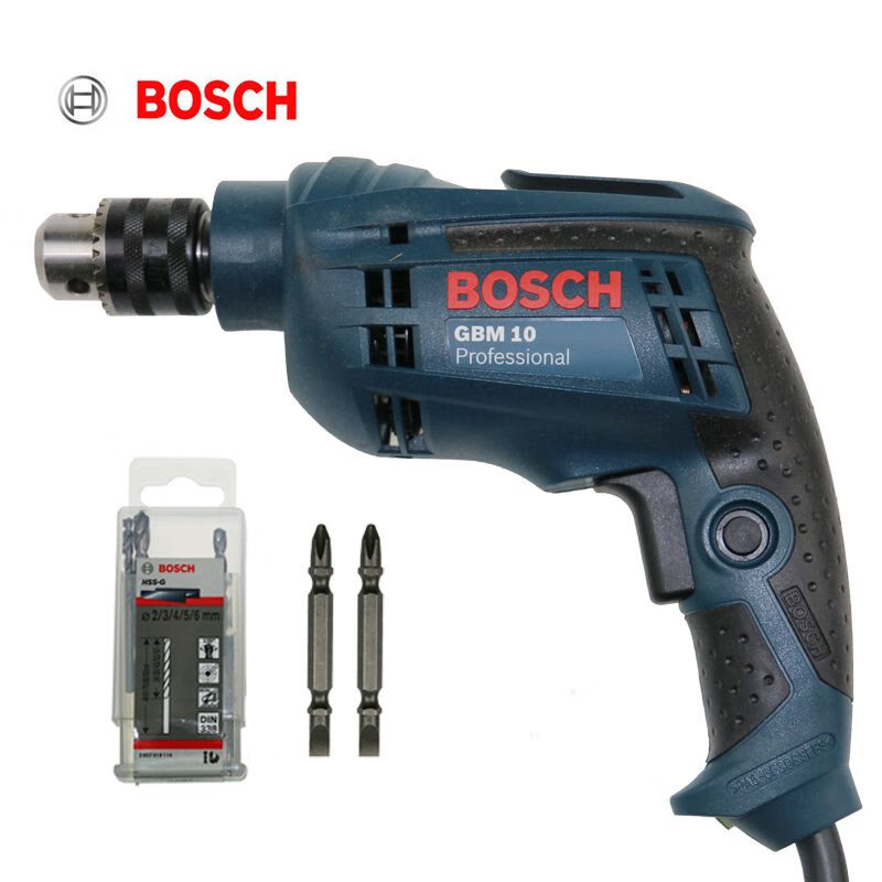 Дрель электрическая Bosch GBM10 + спиральный ротор