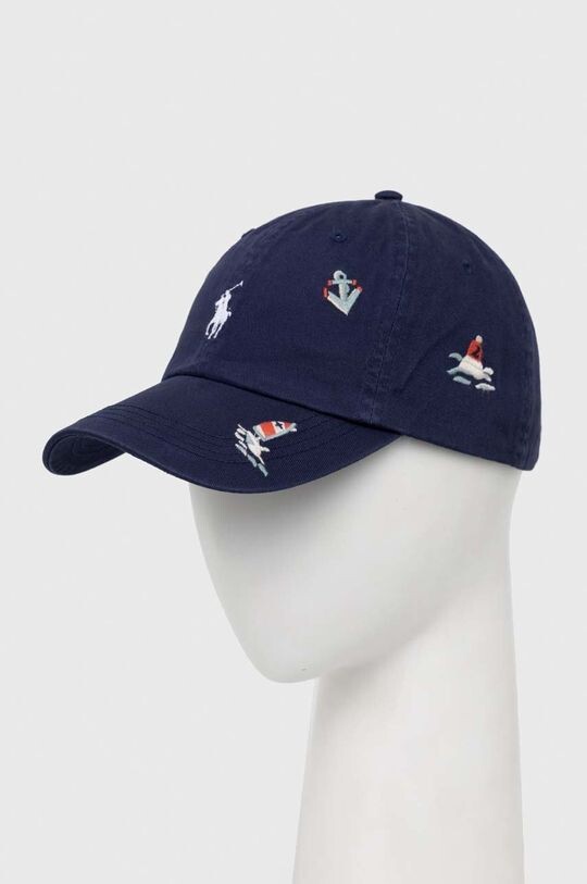

Хлопковая бейсболка Polo Ralph Lauren, темно-синий
