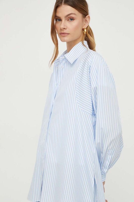 

Хлопчатобумажную рубашку Weekend Max Mara, синий