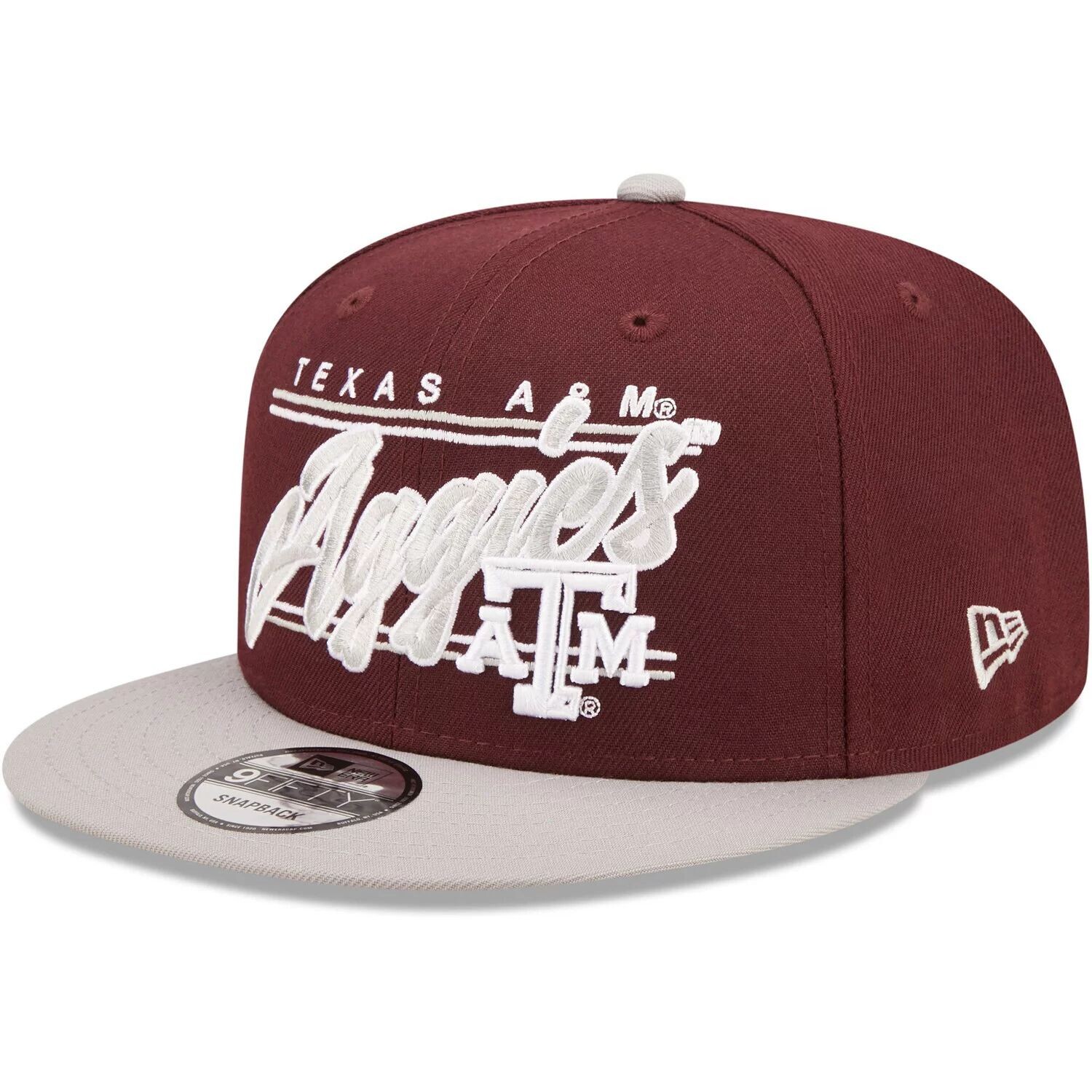 

Мужская кепка Snapback New Era Maroon Texas A&M Aggies Team Script 9FIFTY