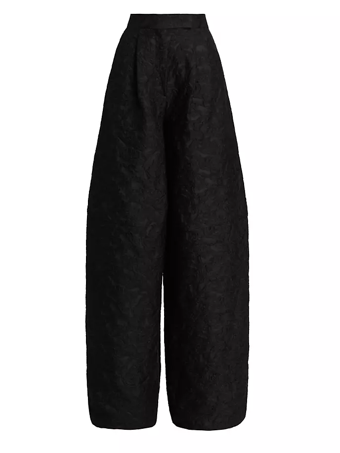 

Socrate Жаккардовые широкие брюки с цветочным принтом Max Mara, черный