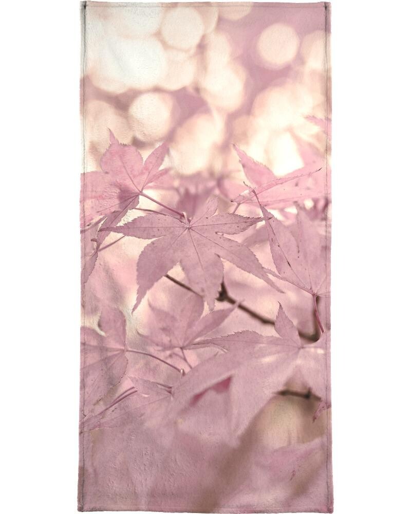 

Полотенце для ванной Juniqe Rose Maple Leaves, розовый