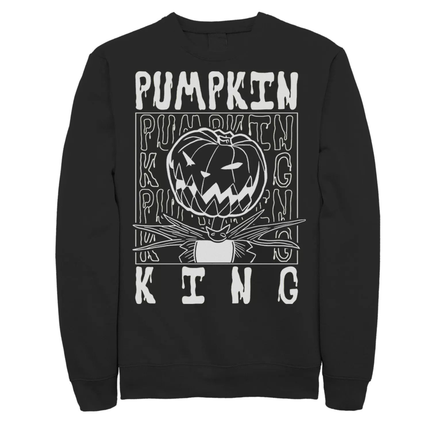 

Мужской свитшот Disney The Nightmare Before Christmas Pumpkin King Stack Licensed Character