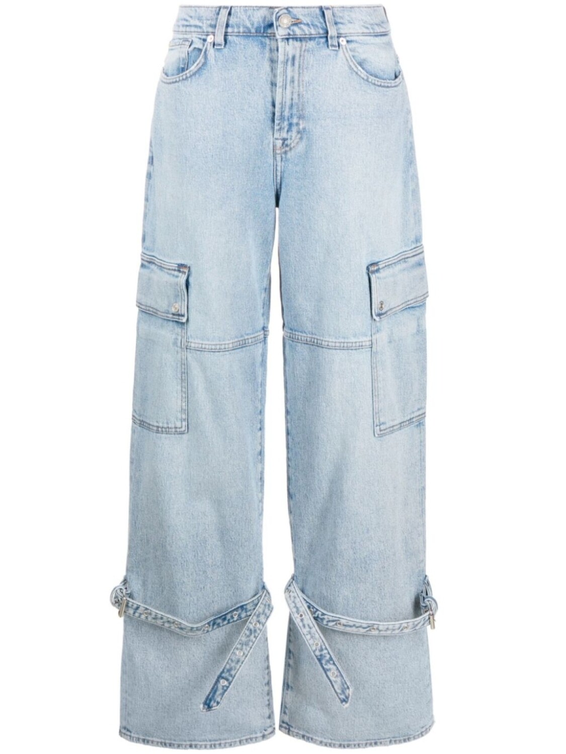 

7 For All Mankind джинсы карго Arctic из коллаборации с Chiara Biasi, синий