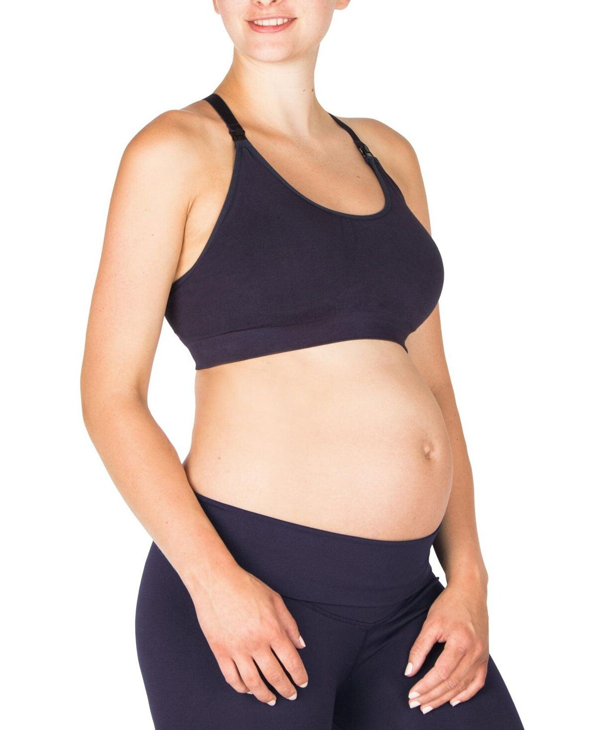 

Bella Yoga - Бюстгальтер для йоги для беременных и кормящих мам Modern Eternity Maternity, темно-синий