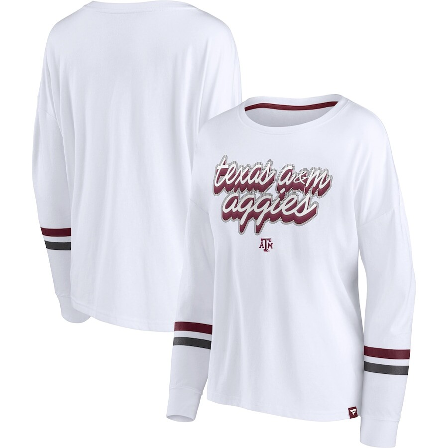 

Футболка с длинным рукавом Fanatics Branded Texas A And M Aggies, белый