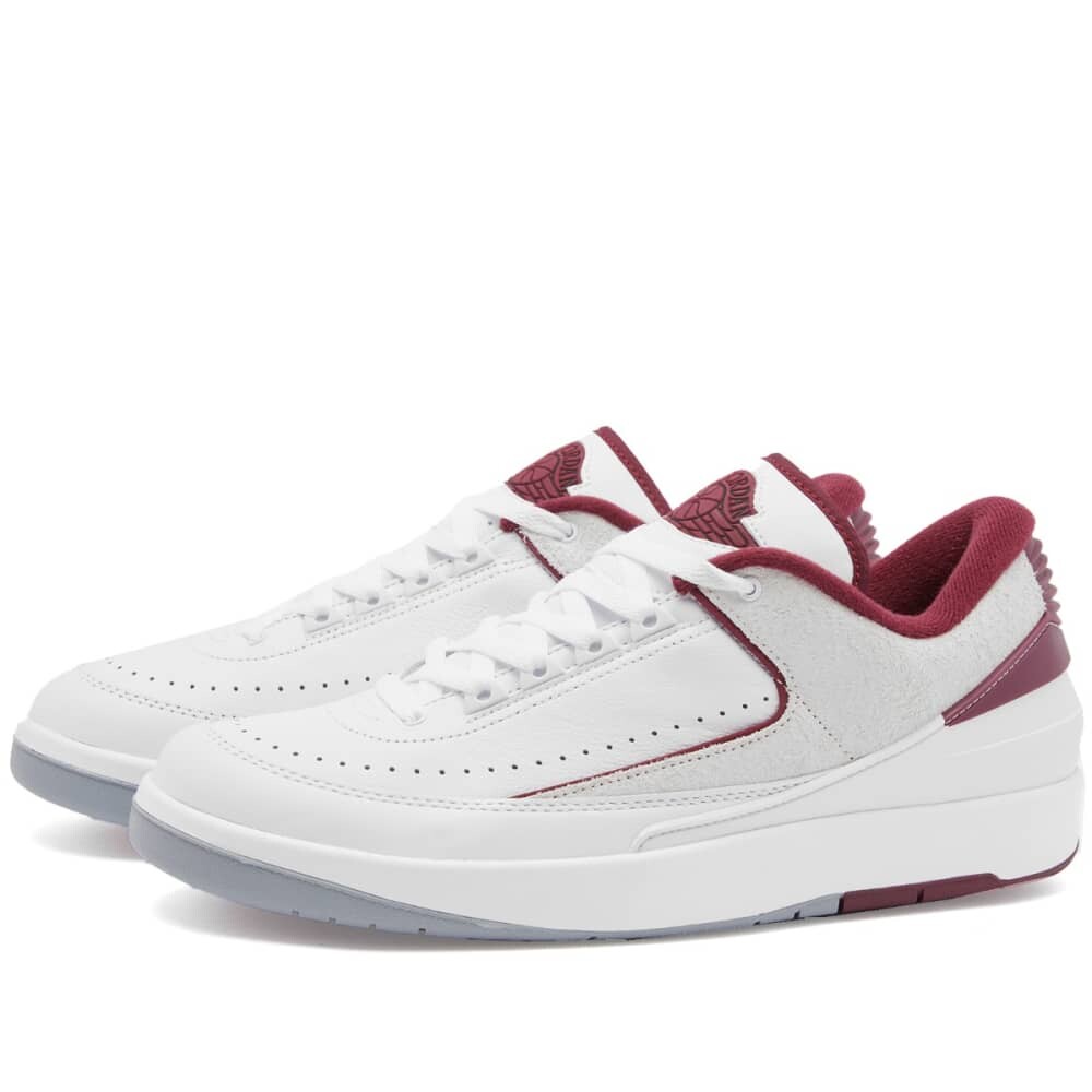 

Air Jordan 2 Ретро Низкий, белый/вишневый красный
