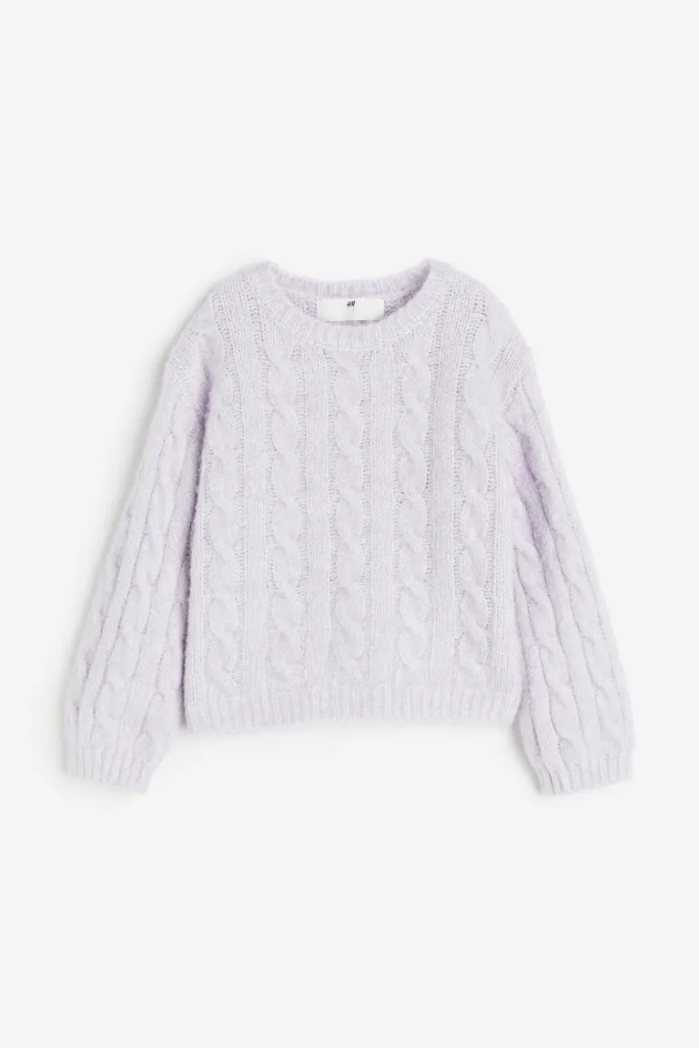 

Свитер крупной вязки H&M, фиолетовый