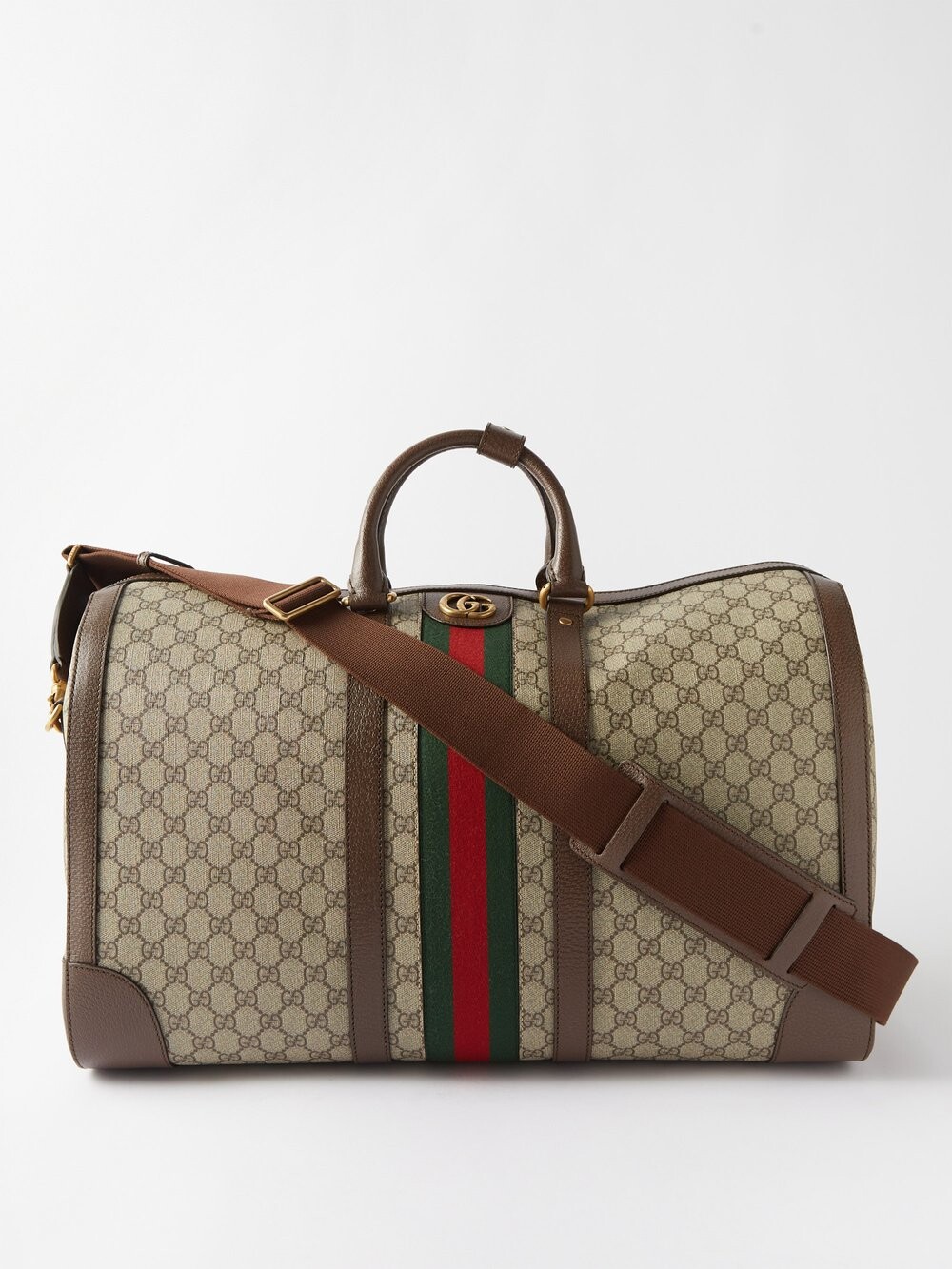 

Спортивная сумка gg supreme из холщовой ткани Gucci, бежевый