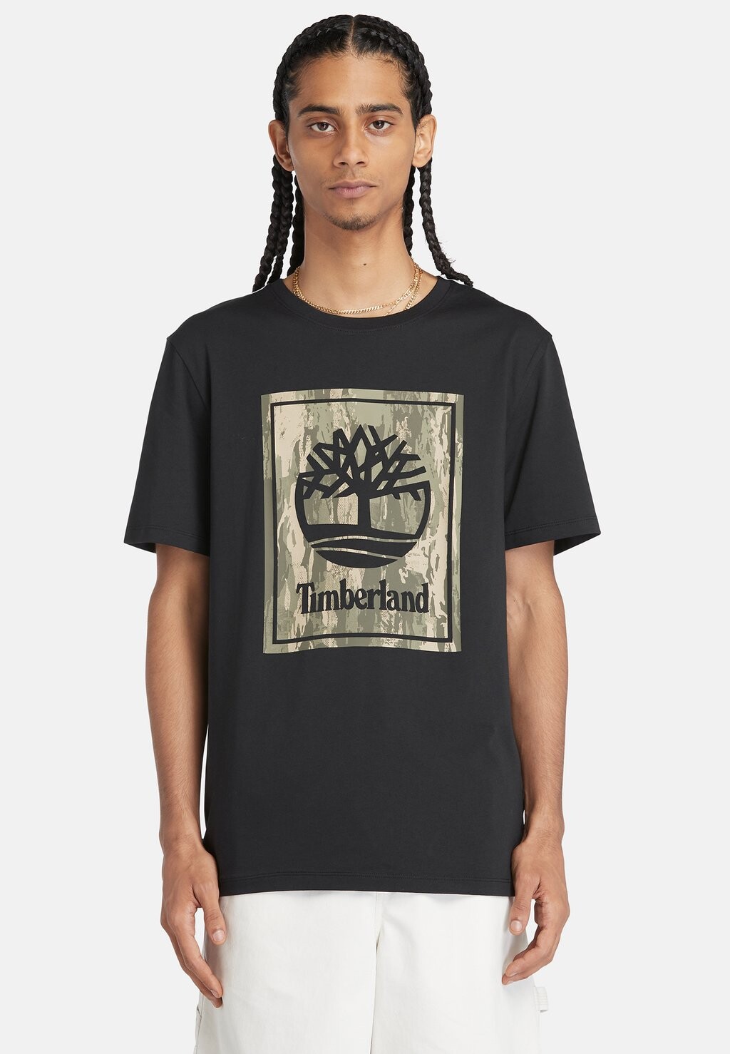 

Футболка с принтом Camo Short Sleeve Tee Timberland, черный