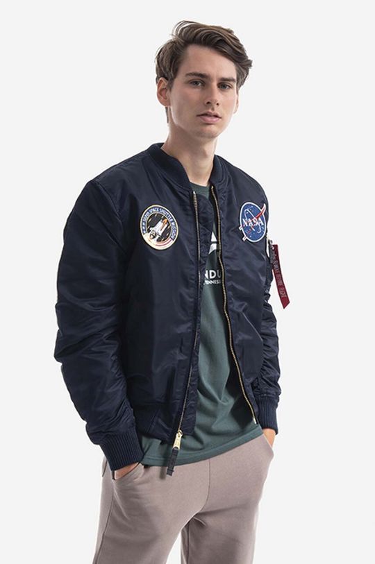 цена Куртка-бомбер MA-1 VF NASA LP Alpha Industries, темно-синий