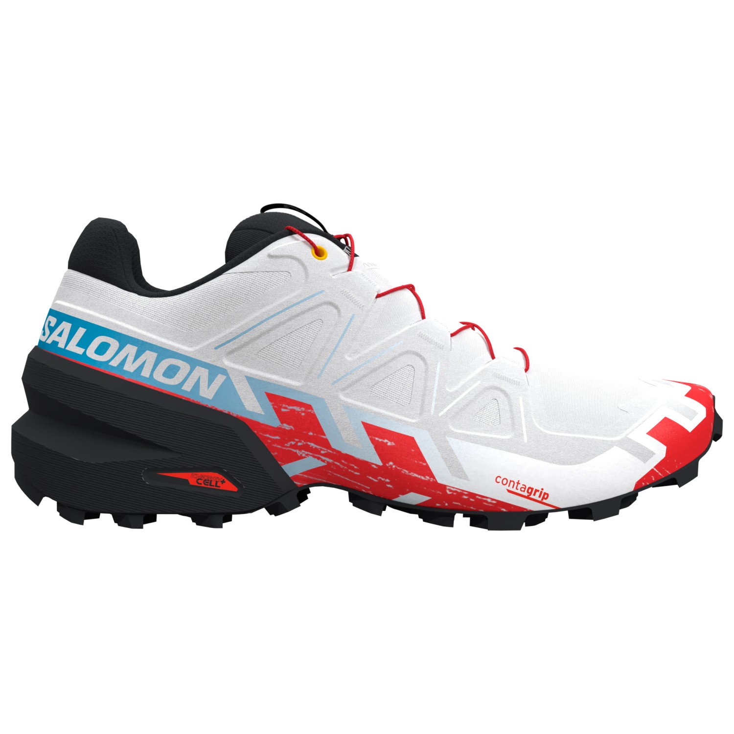 Кроссовки для бега по пересеченной местности Salomon Women's Speedcross 6, цвет White/Black/Fiery Red кроссовки salomon xt 6 unisex black phantom