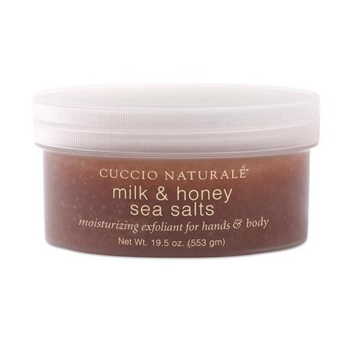Морская соль для пилинга рук, ног и тела - молоко и мед 553г Cuccio Sea Salts