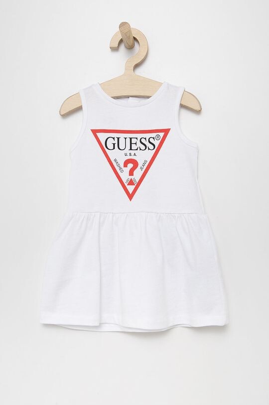 

Платье из хлопка для маленькой девочки Guess, белый