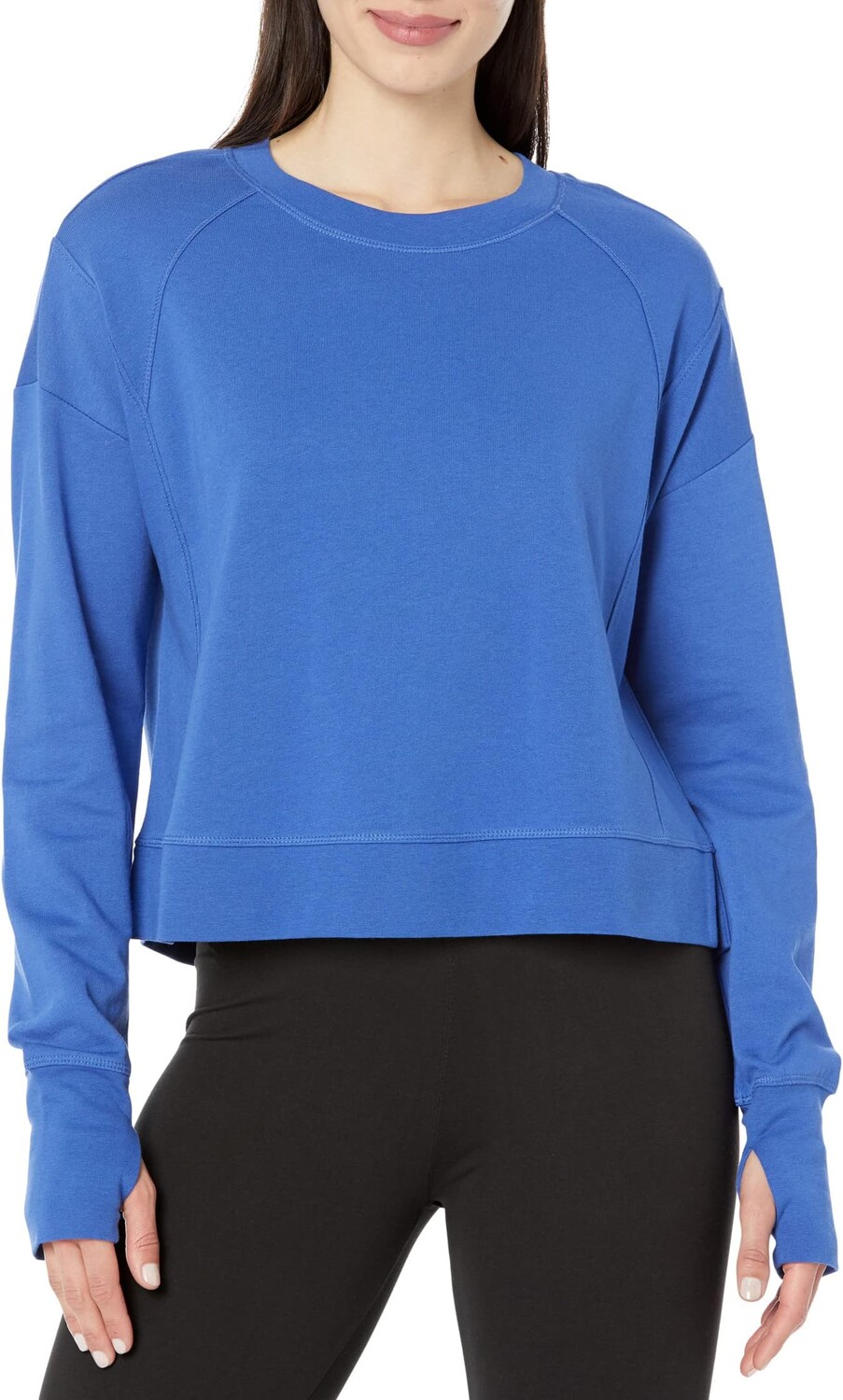 

Укороченная толстовка After Class Sweaty Betty, цвет Hour Blue
