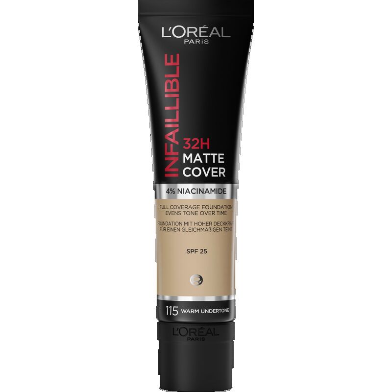 

Infaillible 32H Matte Cover 115 Теплый подтон L’Oréal Paris, 30 ml