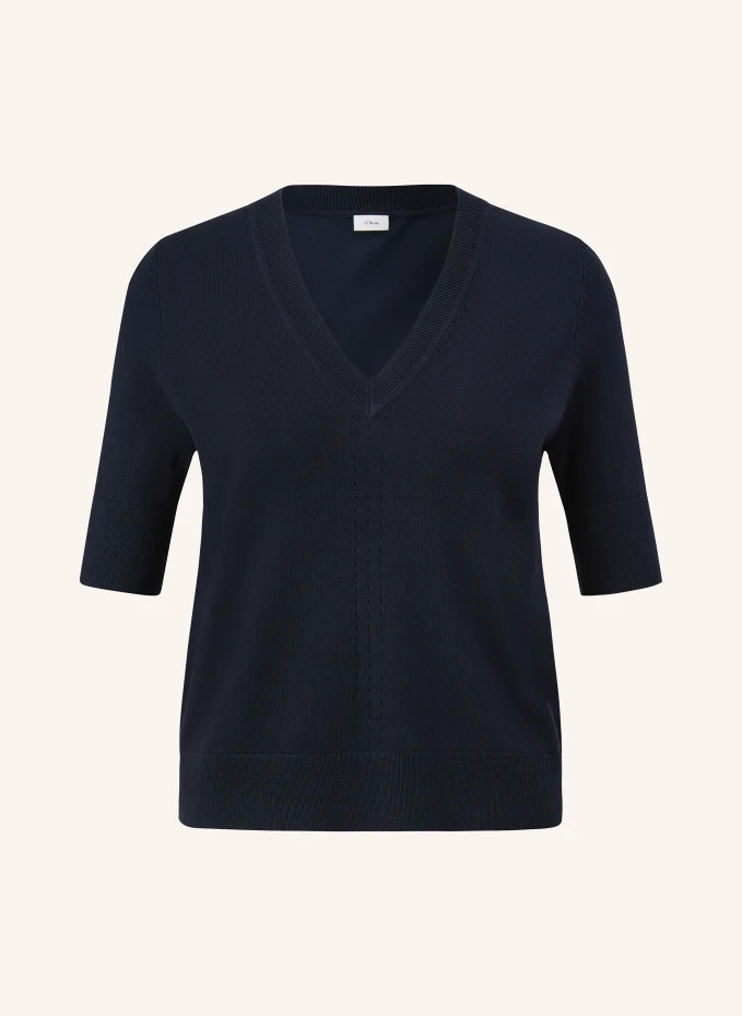 

Трикотажная рубашка S.Oliver Black Label, синий