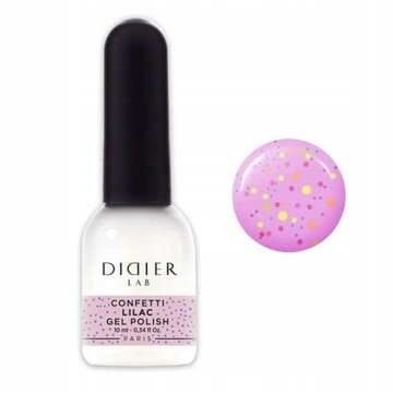 

Лак гибридный для ногтей Lab Confetti Lilac, 10 мл Didier