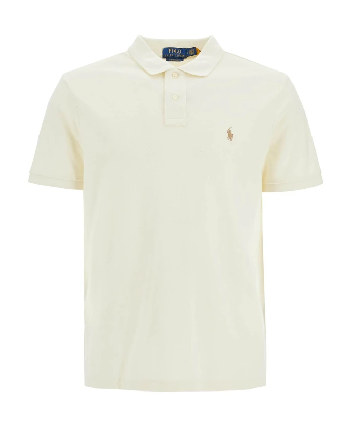 

Рубашка Поло из хлопка с вышивкой пони Polo Ralph Lauren, белый