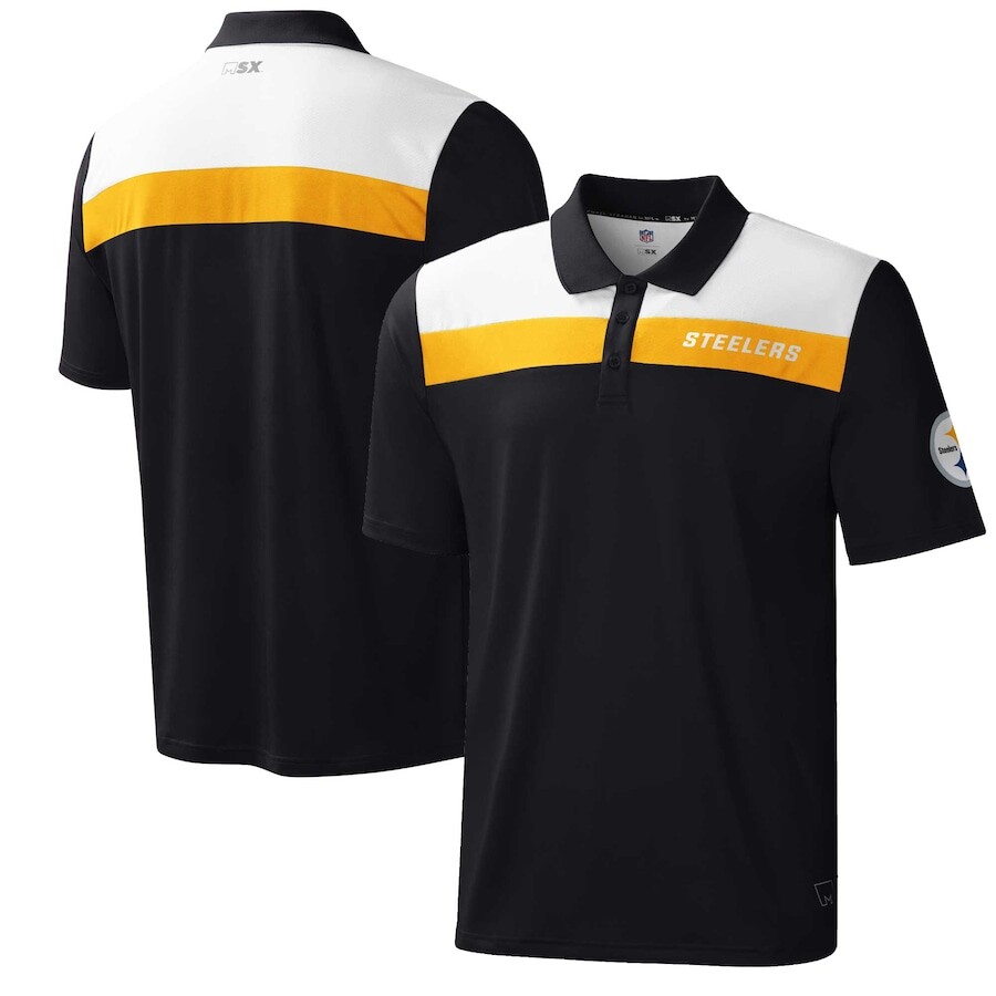 

Поло с коротким рукавом MSX by Michael Strahan Pittsburgh Steelers, черный