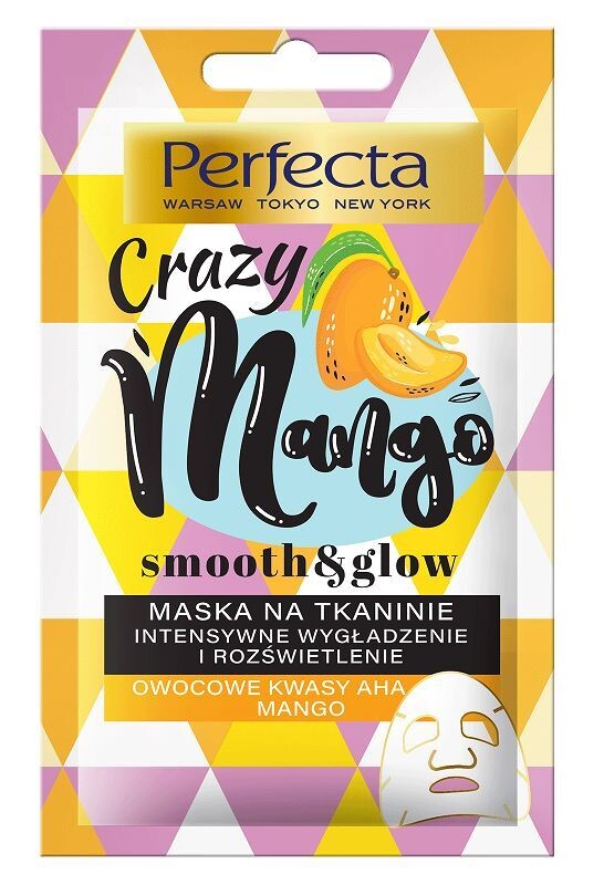 

Perfecta Crazy Mango увлажняющая маска на ткани, 20 ml