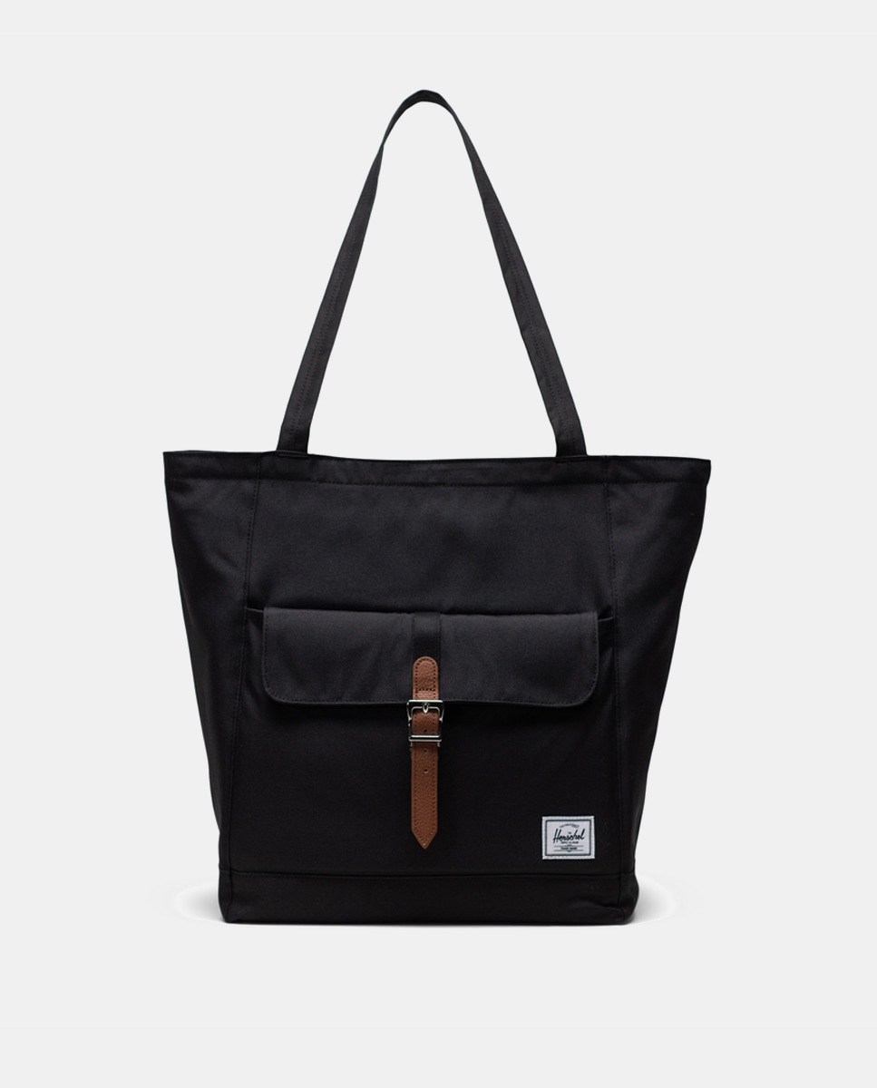 Черная сумка-тоут Retreat Supply с передним карманом Herschel, черный сумка на плечо ecco contact tote