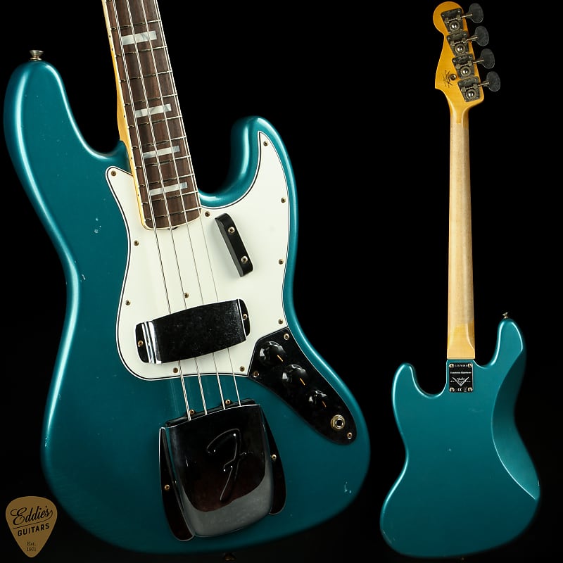 Басс гитара Fender Custom Shop LTD '66 Jazz Bass Journeyman Relic - Aged Ocean Turquoise