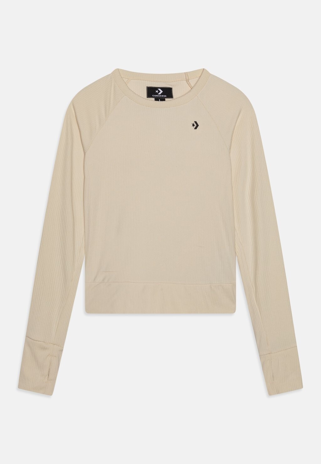 

Футболка с длинным рукавом Long Sleeve Converse, цвет natural ivory