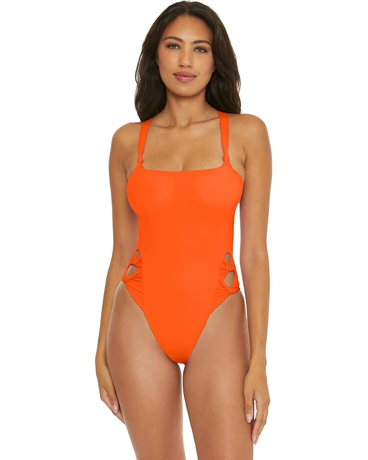 

Купальник BECCA Baja Mar Bow Side One Piece, цвет Carrot