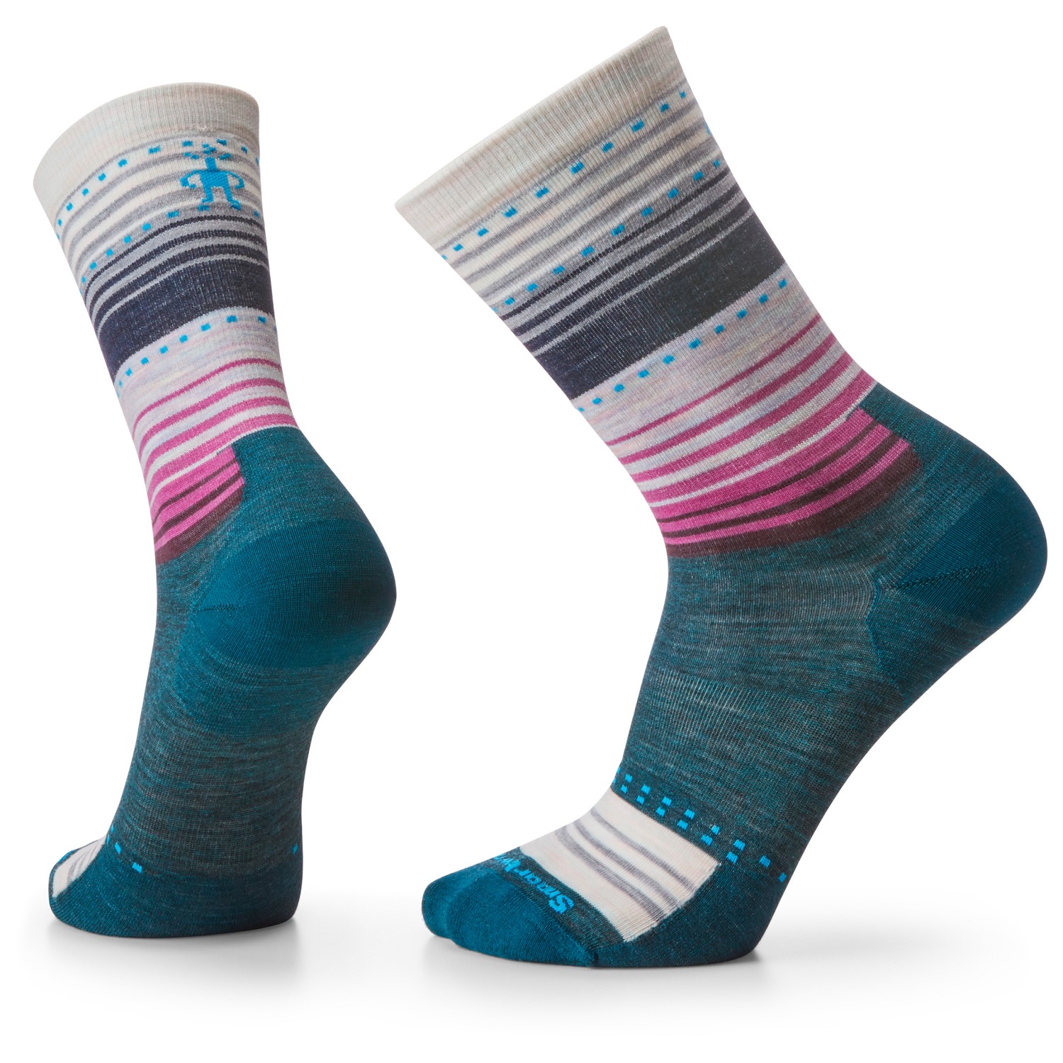 цена Многофункциональные носки Smartwool Everyday Stitch Stripe Crew, цвет Twilight Blue
