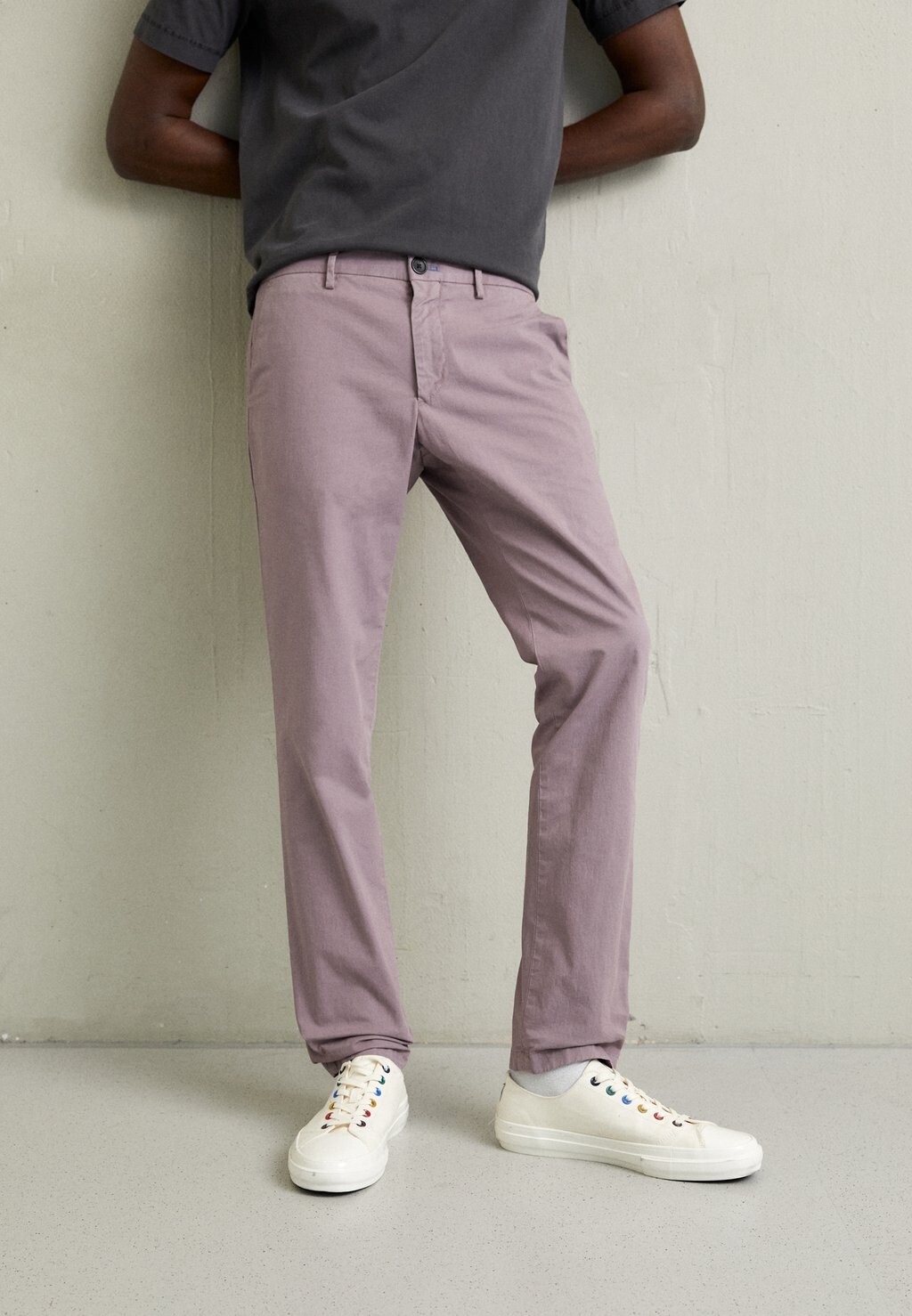 

Чиносы БРЮКИ SLIM FIT PS Paul Smith, фиолетовый