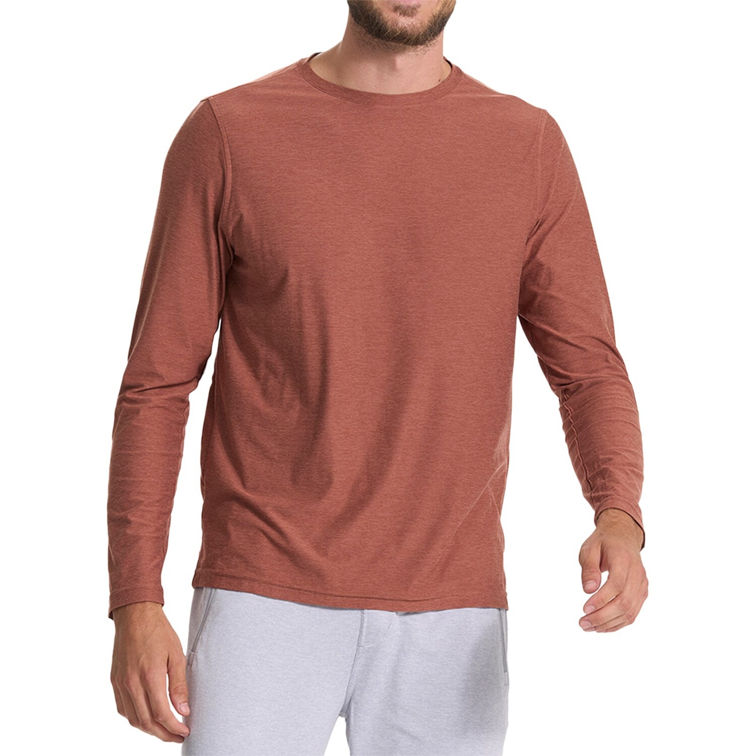 

Футболка Vuori Strato Tech Long-Sleeve, цвет Copper Heather