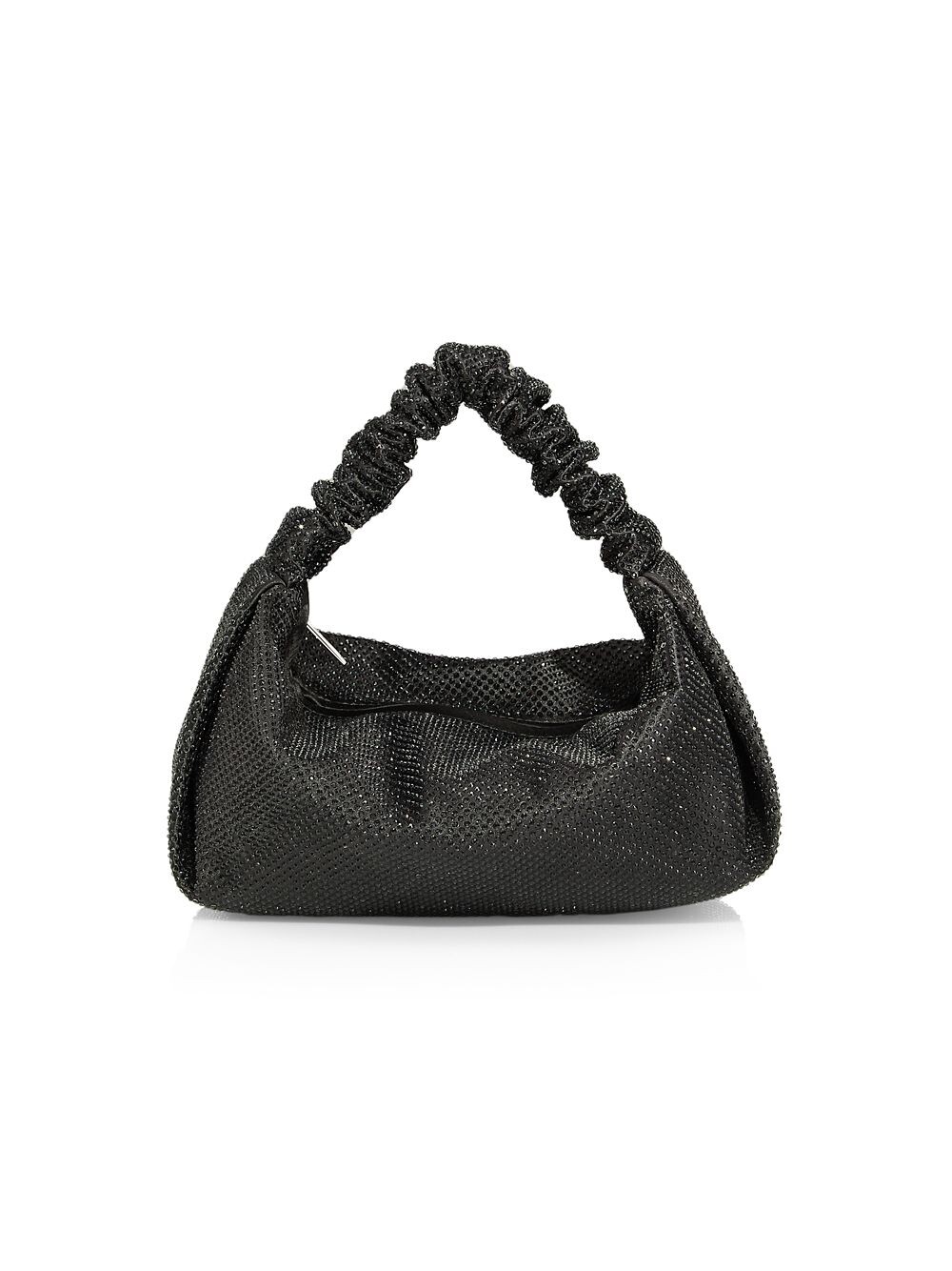 

Миниатюрная сумка через плечо с декоративной резинкой Alexander Wang, черный