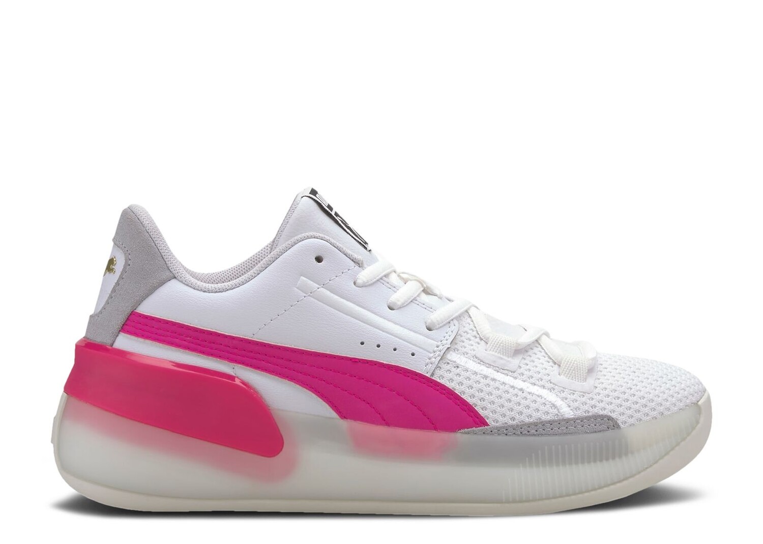 

Кроссовки Puma Clyde Hardwood Jr 'Pink Glow', белый