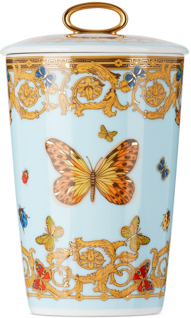 

Синяя ароматическая свеча Rosenthal 'Le Jardin' Versace