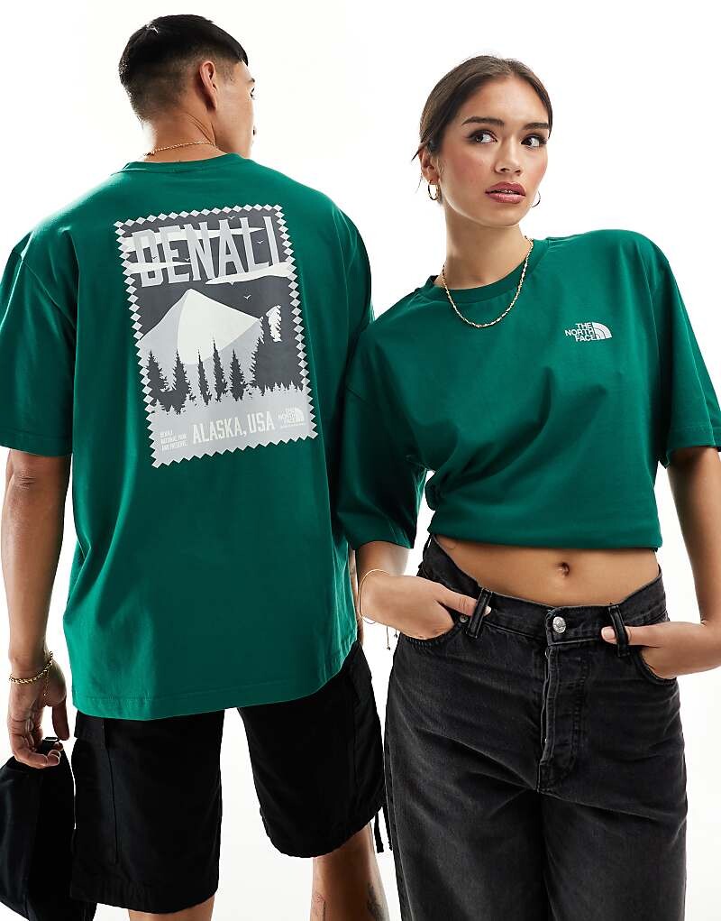 

The North Face Футболка Oversize – Vintage Denali в цвете Dunkelgr cn mit R cckenprint