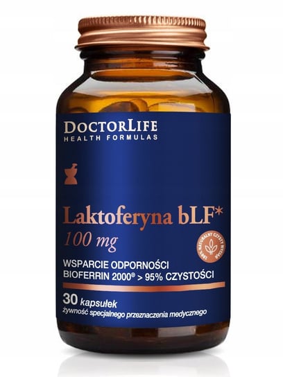 Doctor Life, Лактоферрин blf 100мг БАД для поддержки иммунитета 30 капсул