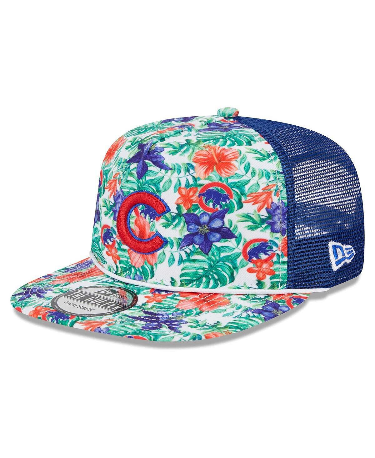 

Мужская кепка Snapback с цветочным принтом Chicago Cubs Tropic Golfer New Era
