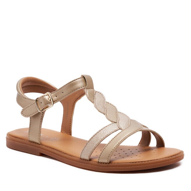 

Сандалии Geox J Sandal Karly Girl J4535H 0NFQD C2010 D Platinum, золото