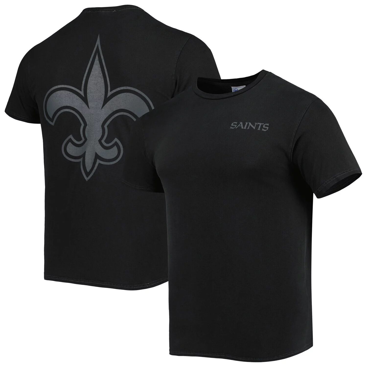 

Мужская черная футболка в тон с яркими акцентами New Orleans Saints '47 Fast Track, Черный