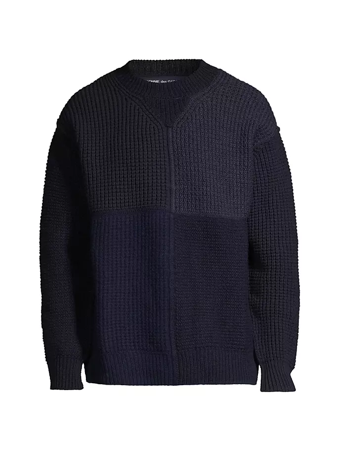 

Шерстяной свитер Cdg Homme, темно-синий