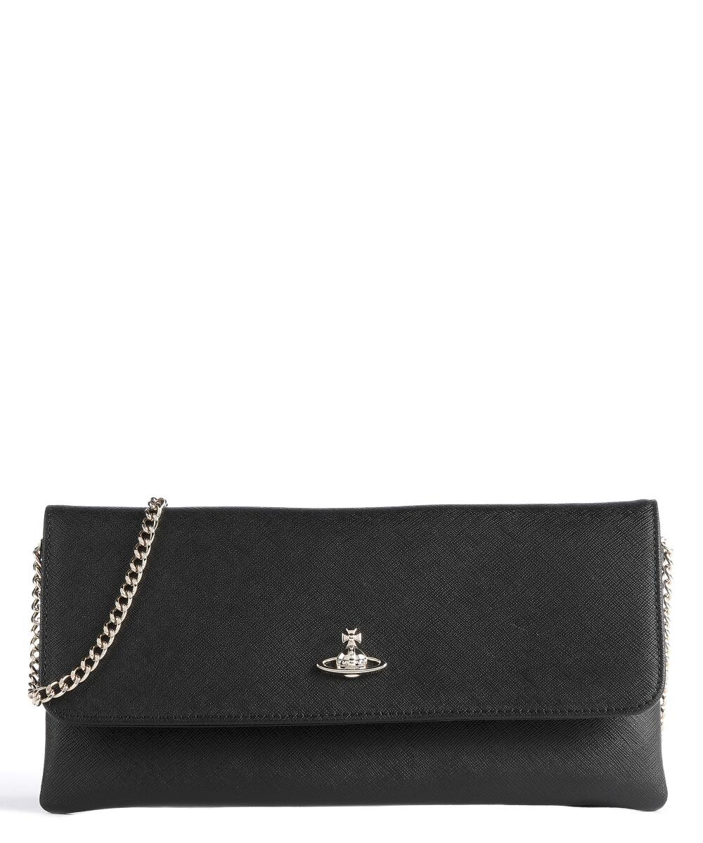 

Клатч из яловой кожи Saffiano Vivienne Westwood, черный