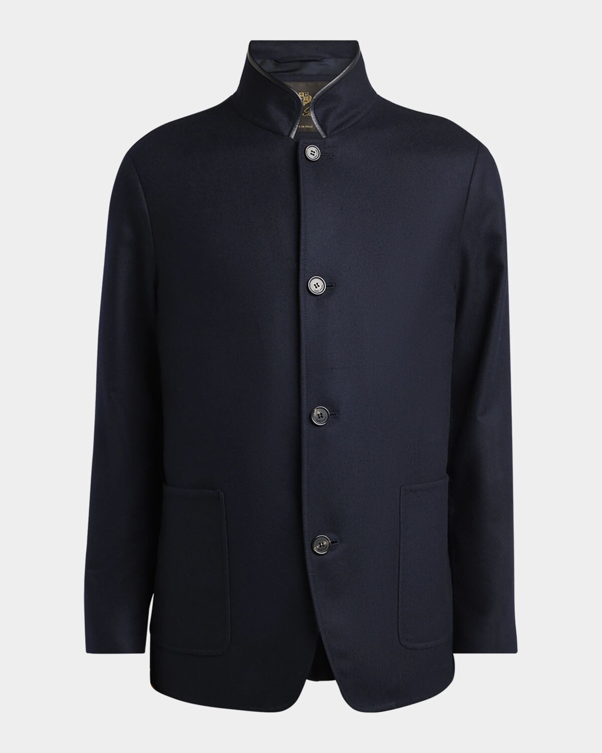 

Мужское однобортное спортивное пальто Spagna Loro Piana, цвет Blue Navy