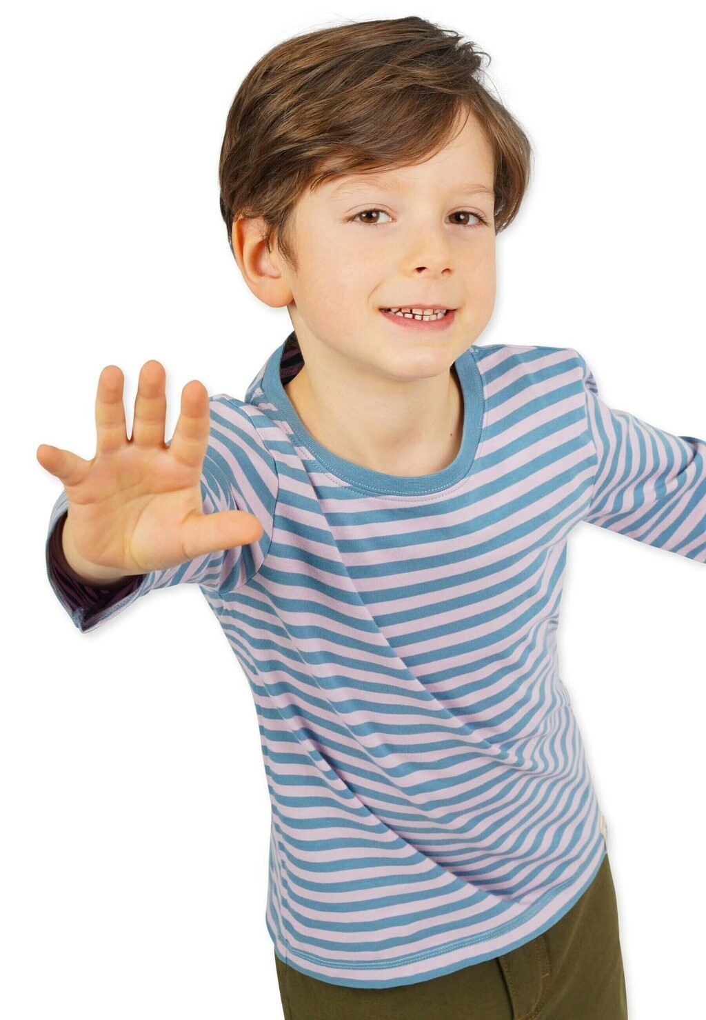 

Рубашка с длинным рукавом LONGSLEEVE STRIPED Band Of Rascals, цвет aegean blue faded pink