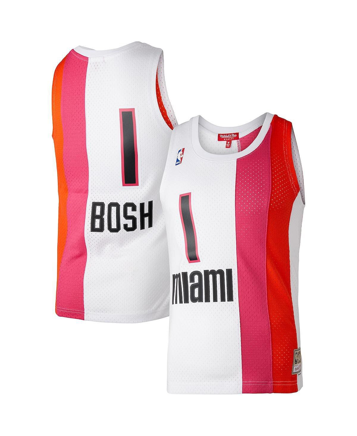 

Женская белая майка Chris Bosh Miami Heat Hardwood Classics 2011 Swingman Mitchell & Ness, белый