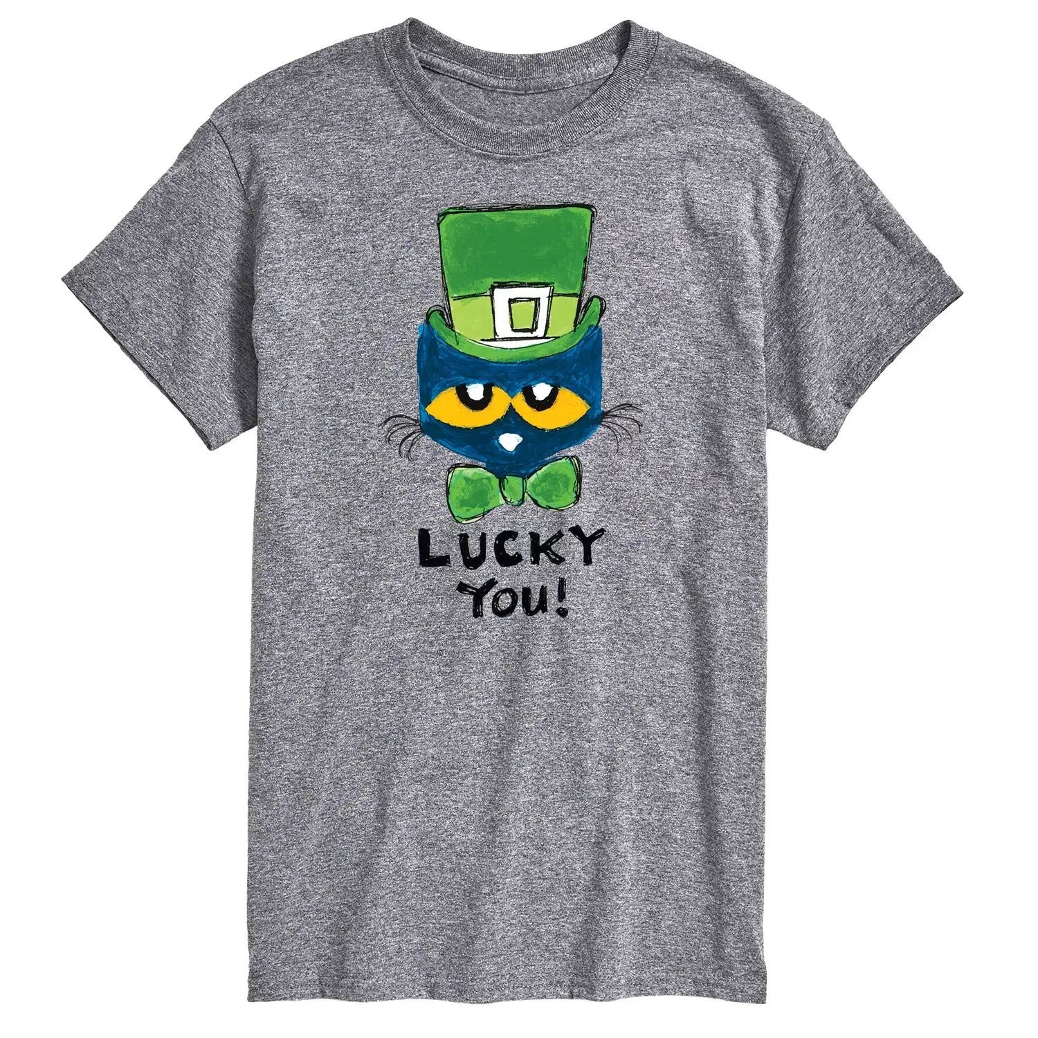 

Мужская футболка Pete Cat Lucky You Licensed Character