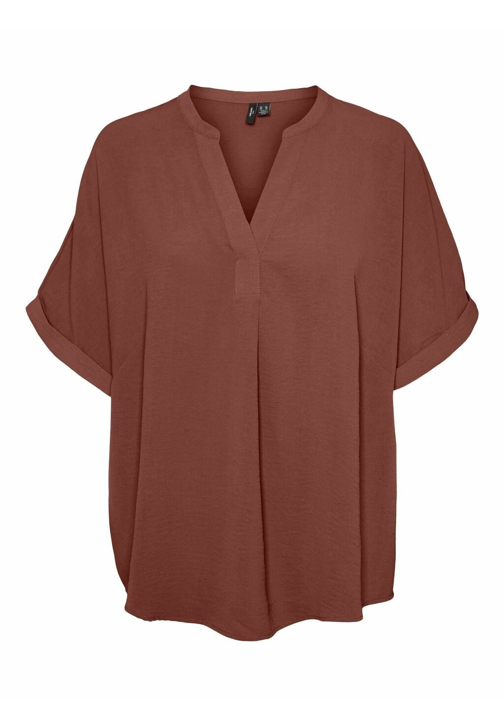

Блузка Vero Moda Curve MIT KURZEN ÄRMELN V-AUSSCHNITT, цвет barn red