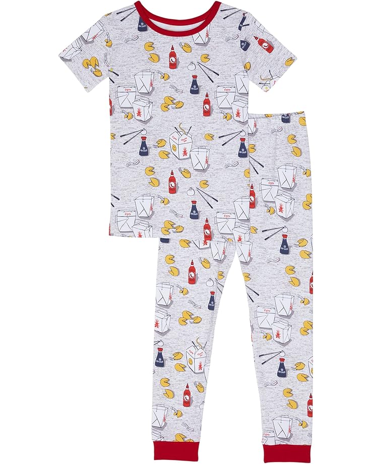 Пижамный комплект Bedhead Pajamas Short Sleeve Snug Fit PJ Set, цвет Takeout пижамный комплект bedhead pajamas booboo short sleeve snug fit pj set цвет funfetti macarons